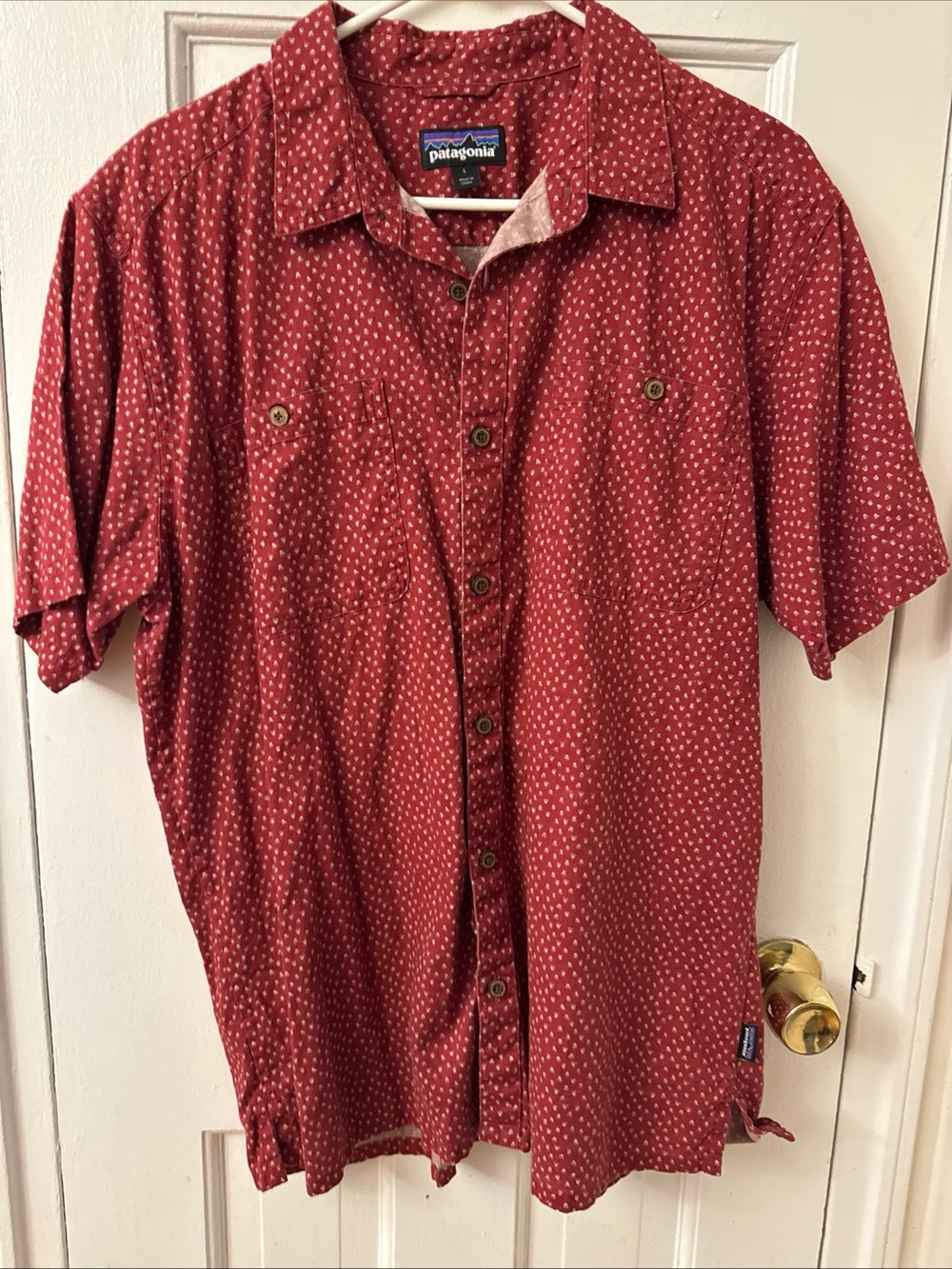 Patagonia Worn Wear Men's Large Short Sleeve Button-up